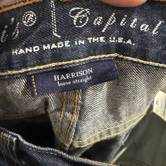 Levi’s Capital E “Harrison” Jeans Men’s 34 USA Made Dark Wash Loose Straight - Picture 6 of 8